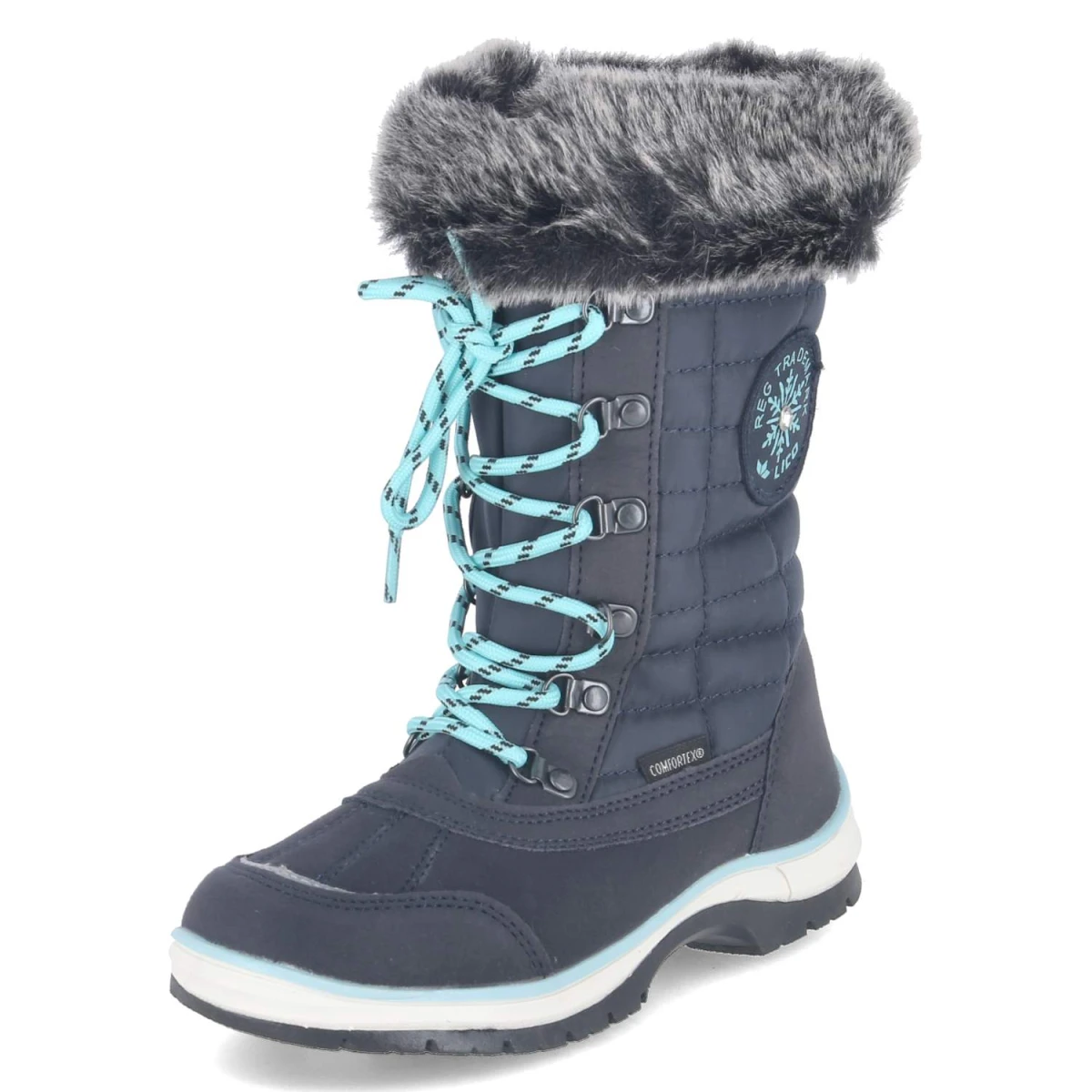 LicoSnowboots LILLESAND - marine/türkis