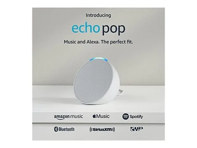 Amazon - Echo Pop Smart Speaker - white