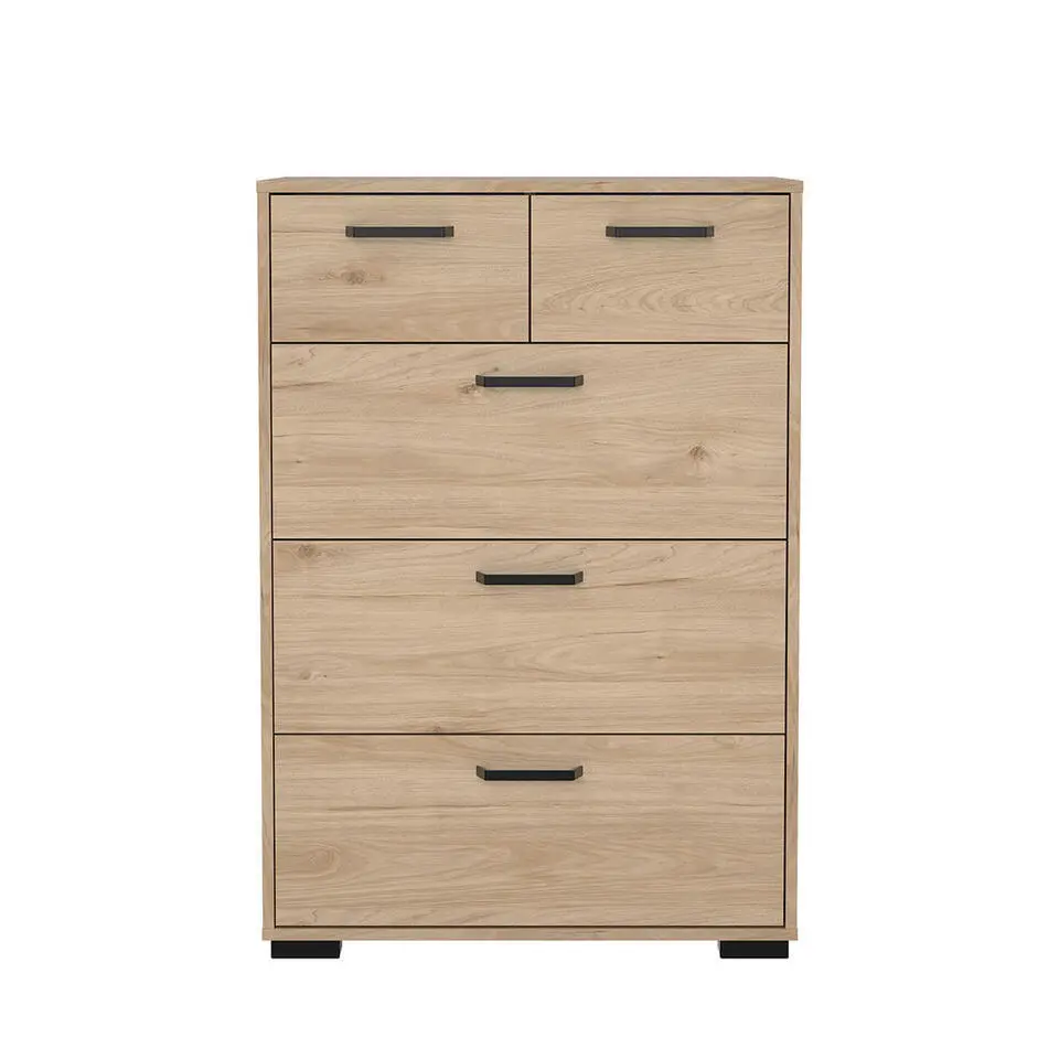 Hioshop Sofia ladekast 5 lades eikdecor