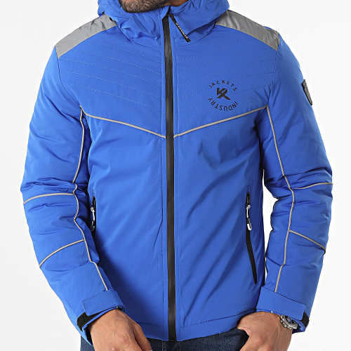 Doudoune Capuche Bleu Roi
