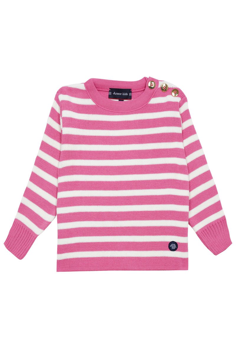 Pull marin rayé Kids - laine et acrylique