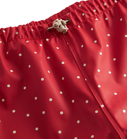 MarMar Regenhose - PU - Olaf - Rot Dew Dot