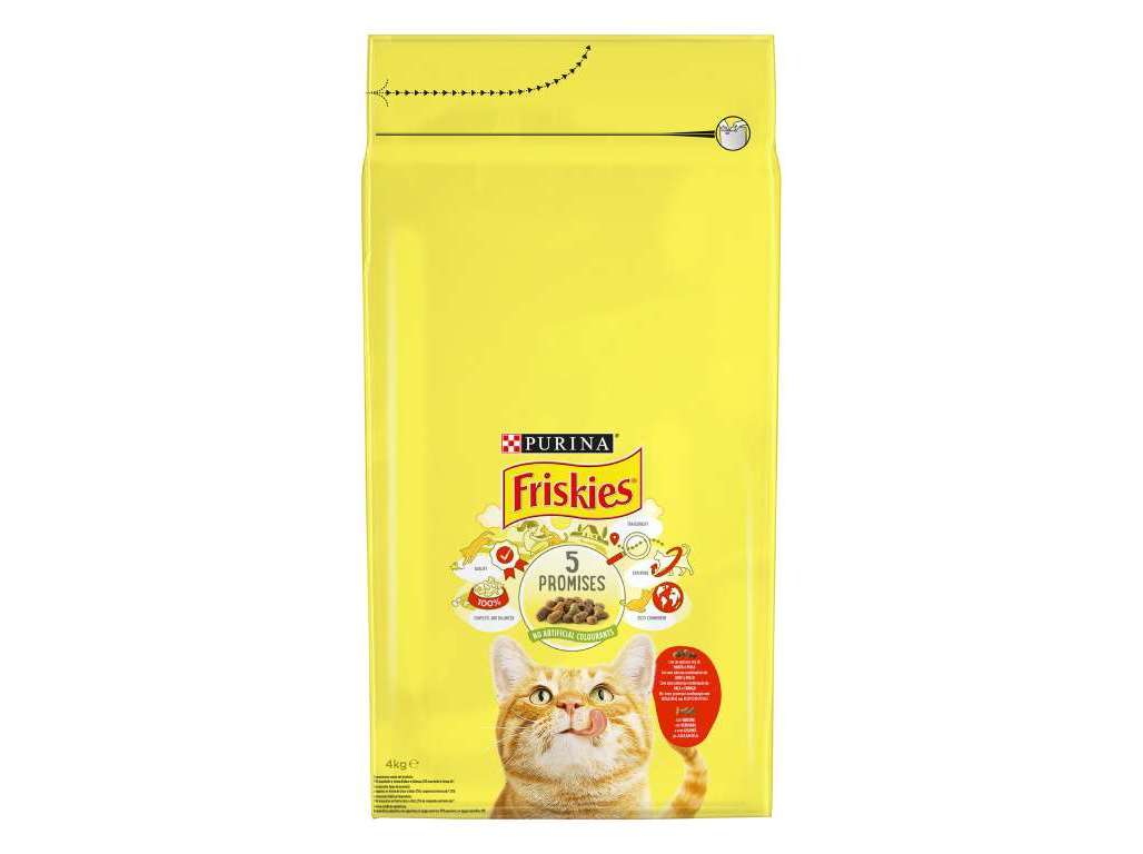 RAÇÃO PARA GATO FRISKIES COM VACA 4KG