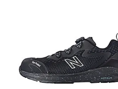 New Balance sik. sko str. 42 - Logic Black, Boa-luk, Acteva mellemsål, ESD godkendt