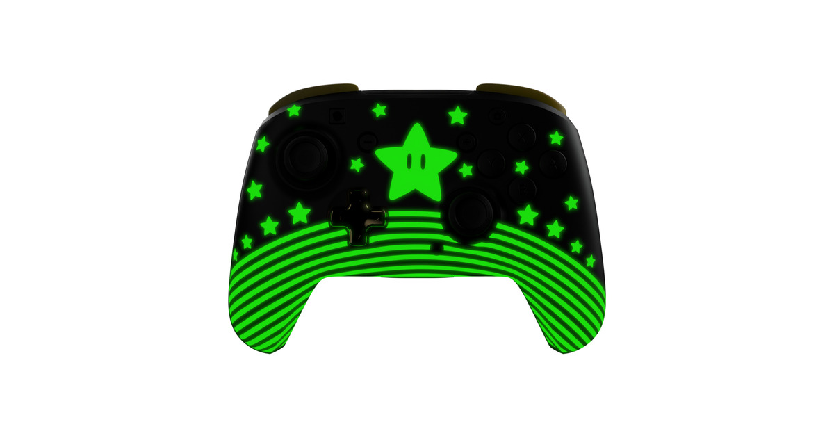 Turtle BeachRematch draadloze gamingcontroller – Super Mario Star  (Zwart, Nintendo Switch, Nintendo Switch Lite, Nintendo Switch - OLED-model, Nintendo Switch 2)
