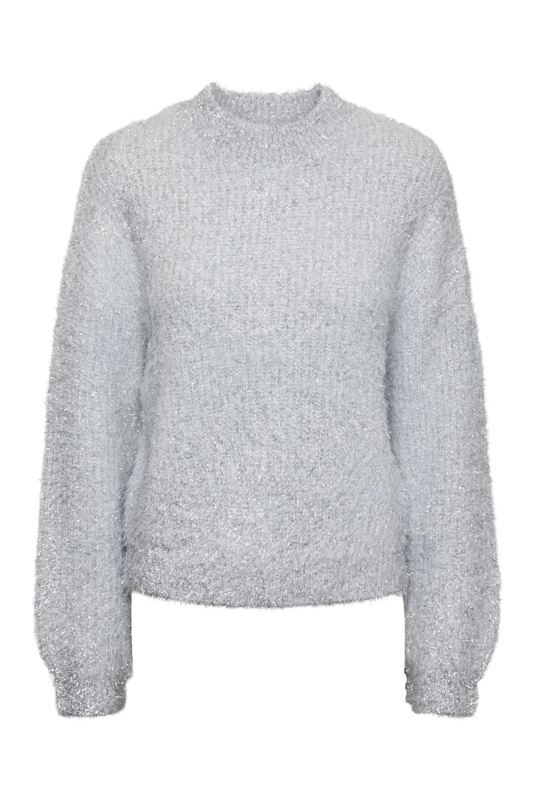 Pieces Pcraga Ls O-Neck Lurex Knit