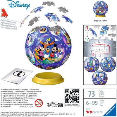 Ravensburger 3D-puslespill Disney-karakterer 72 Brikker