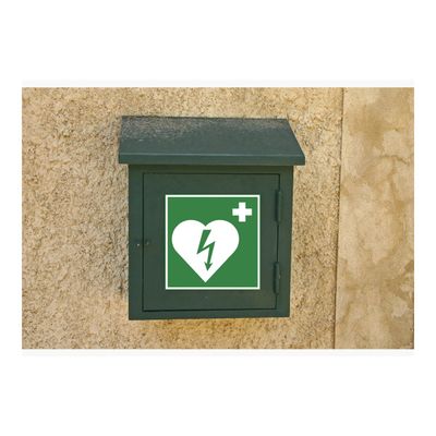 Exacompta - Pictogramme - défibrillateur - 200 x 200 mm - vert