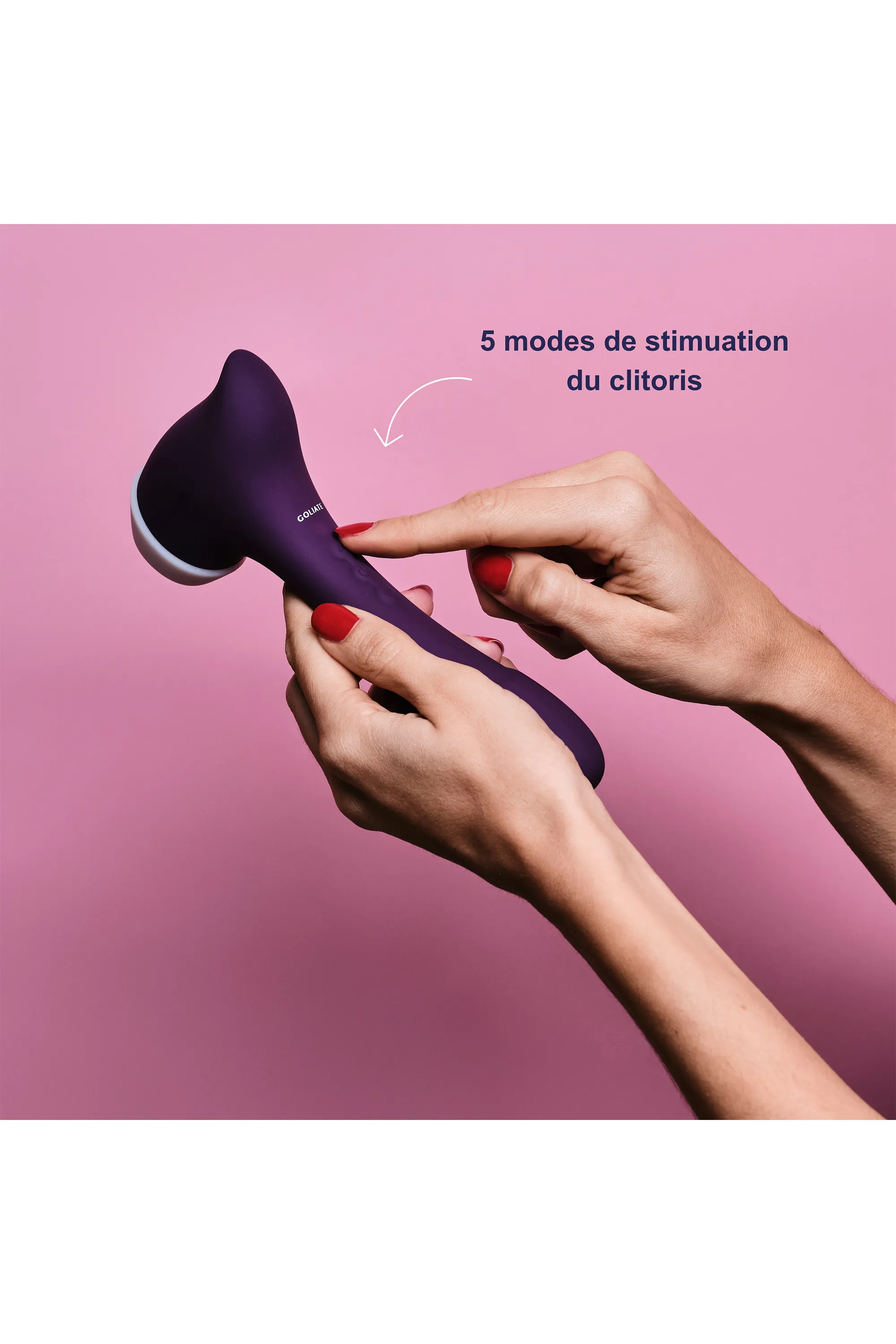 GOLIATE Sextoy 2 en 1 stimulateur clitoridien & vibromasseur The Amazing