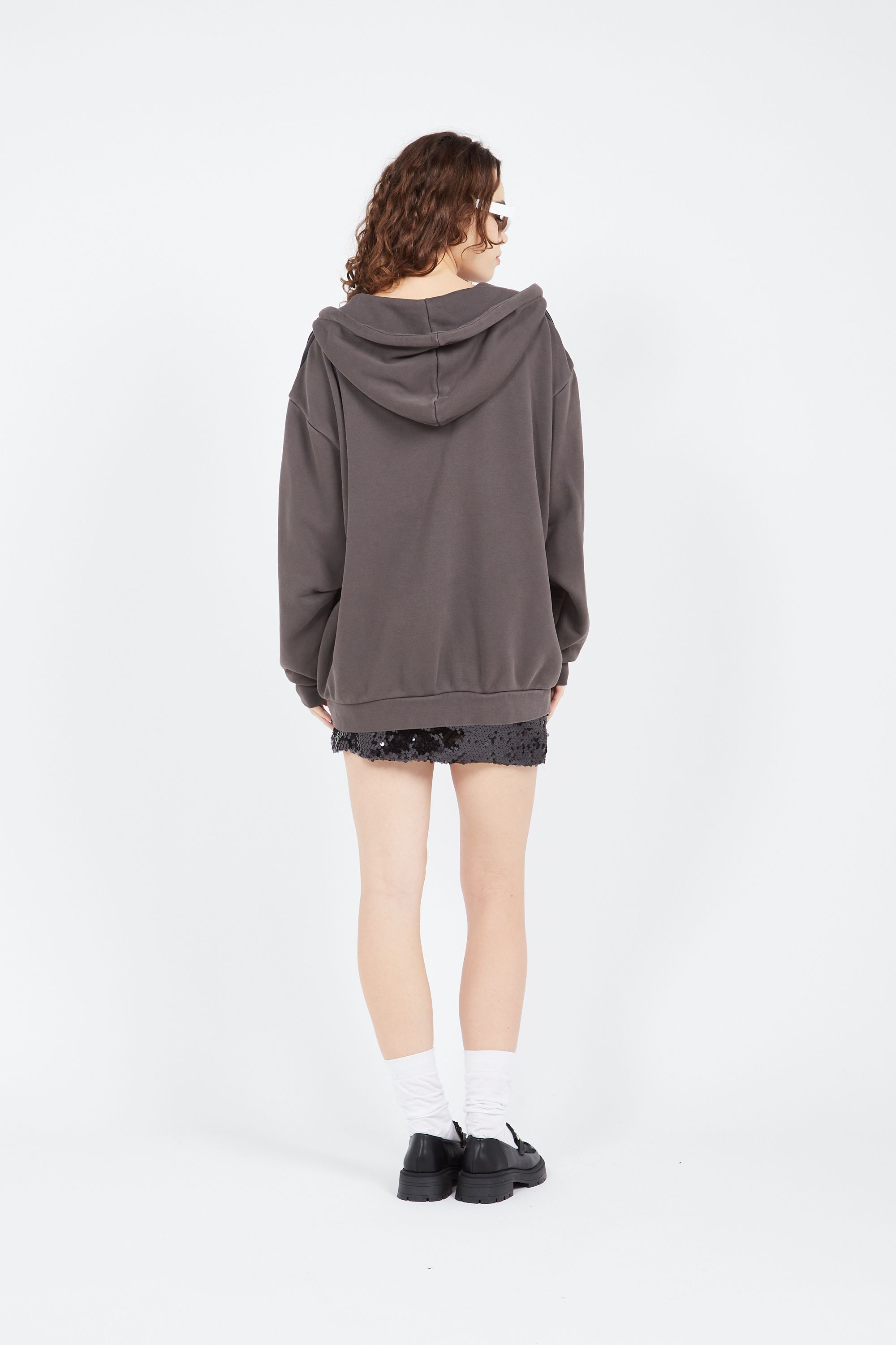 ADIDAS Hoodie  OVZD FULL ZIP H Noir