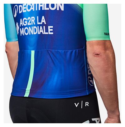 Maillot Manches Courtes Van Rysel RCR PRO Decathlon AG2R La Mondiale Vert/Bleu