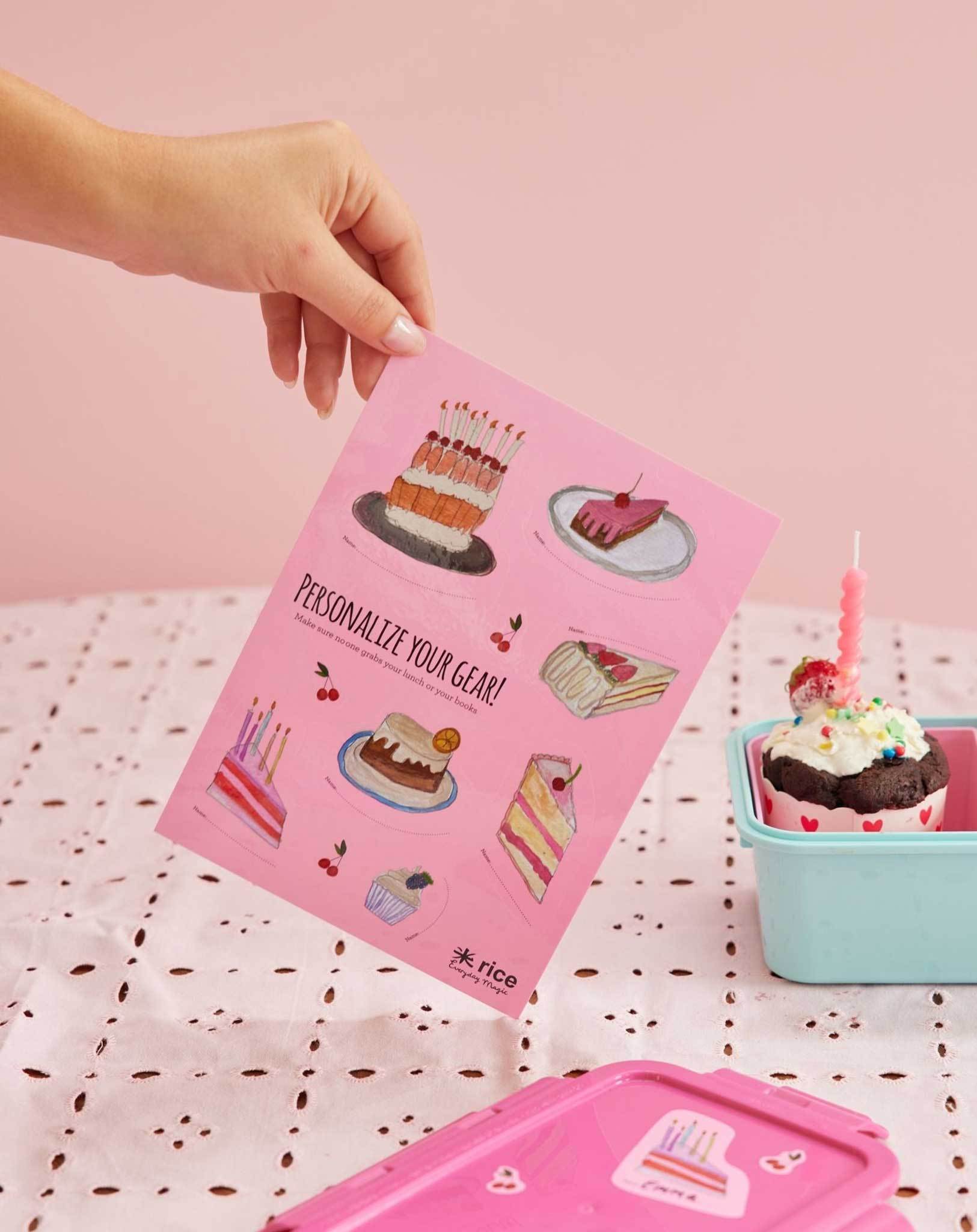 Sticker PERSONALIZE YOUR LUNCHBOX - CAKE