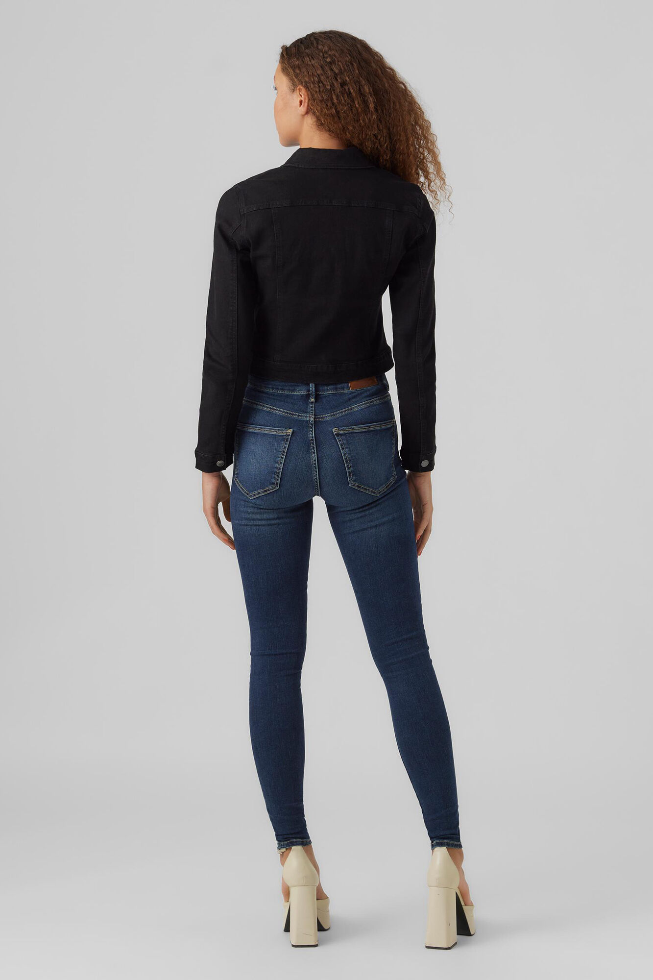 Jaqueta jeans - Preta