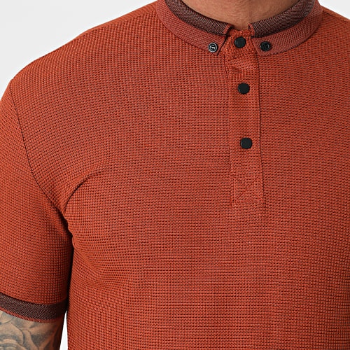 Polo A Manches Courtes 1070 Rouge Brique