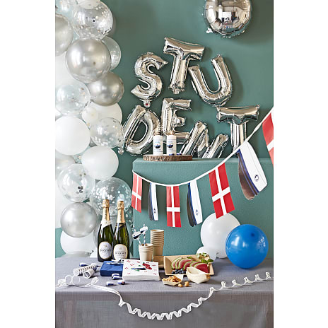 Studenter latexballoner Ø: 23 cm 12-pak – flere varianter – assorteret