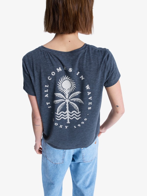 Laguna Green T-Shirt à manches courtes Noir Femme