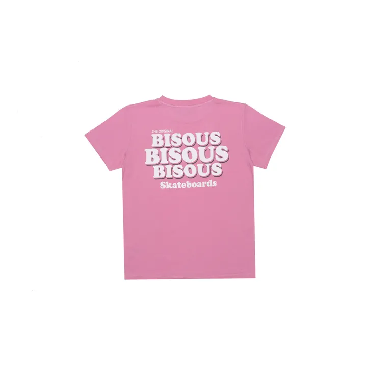 Bisous Skateboards T-shirt Grease | Rose