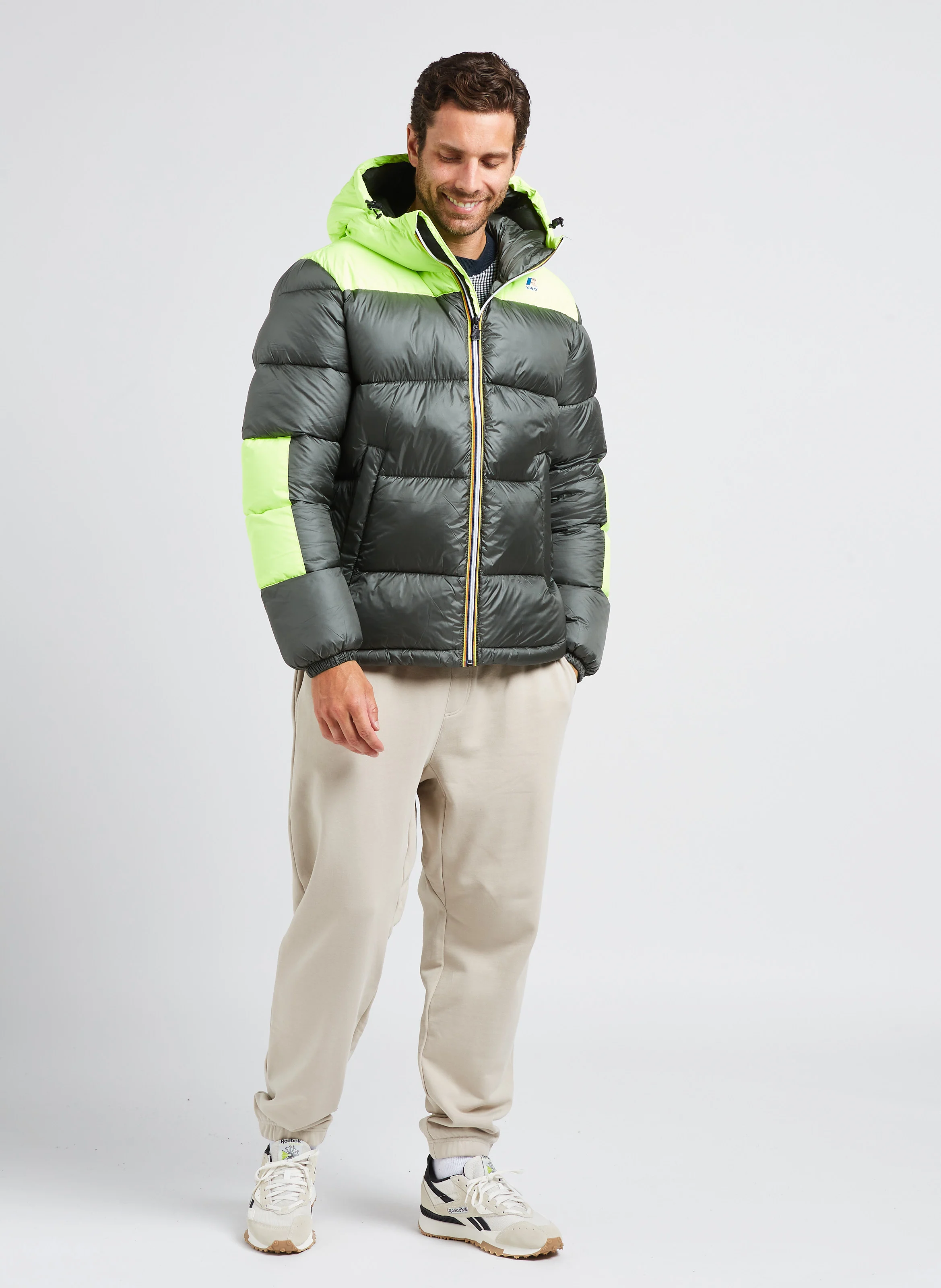 Jogging large en coton | Beige