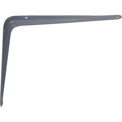 Console emboutie acier - L : 250 mm - H : 200 mm - gris