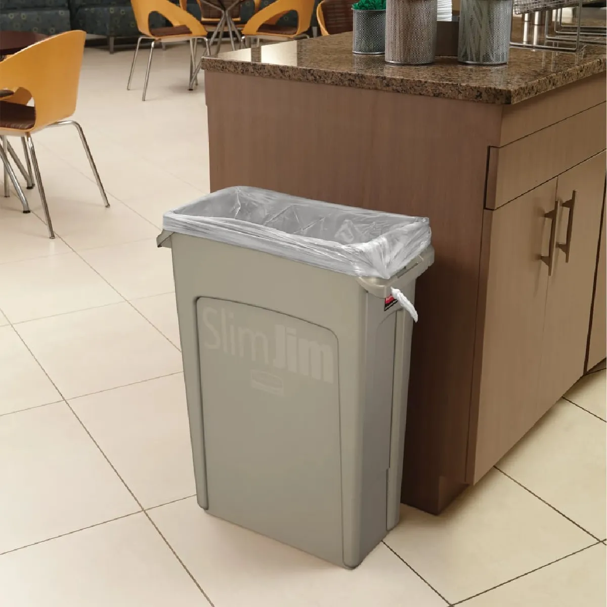 Rubbermaid Slim Jim Poubelle - 60 L - Gris
