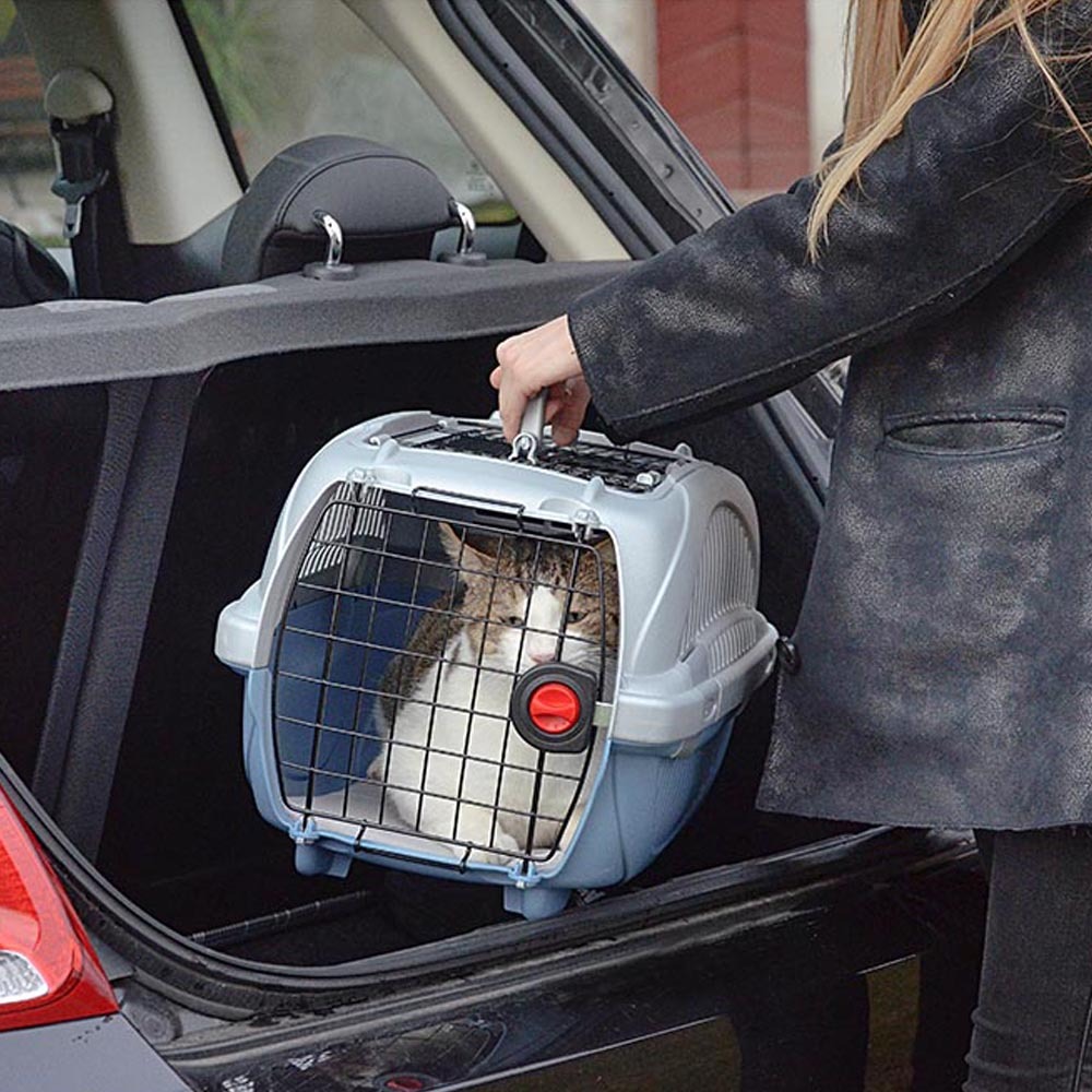 Panier de transport chiens chats voyage toit ouvrant ferplast atlas deluxe open