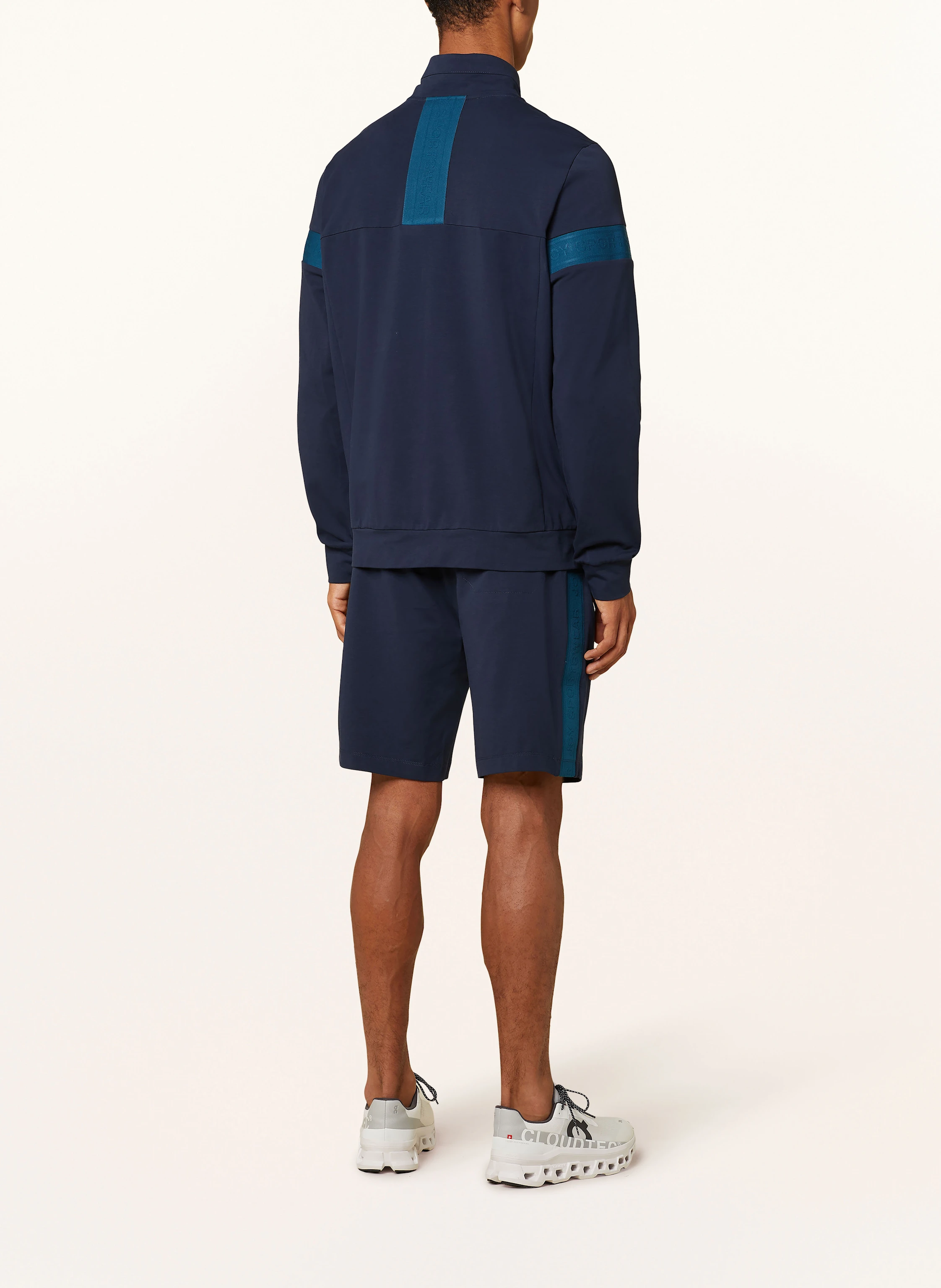 JOY sportswear Sweatshorts JANNIS mit Galonstreifen