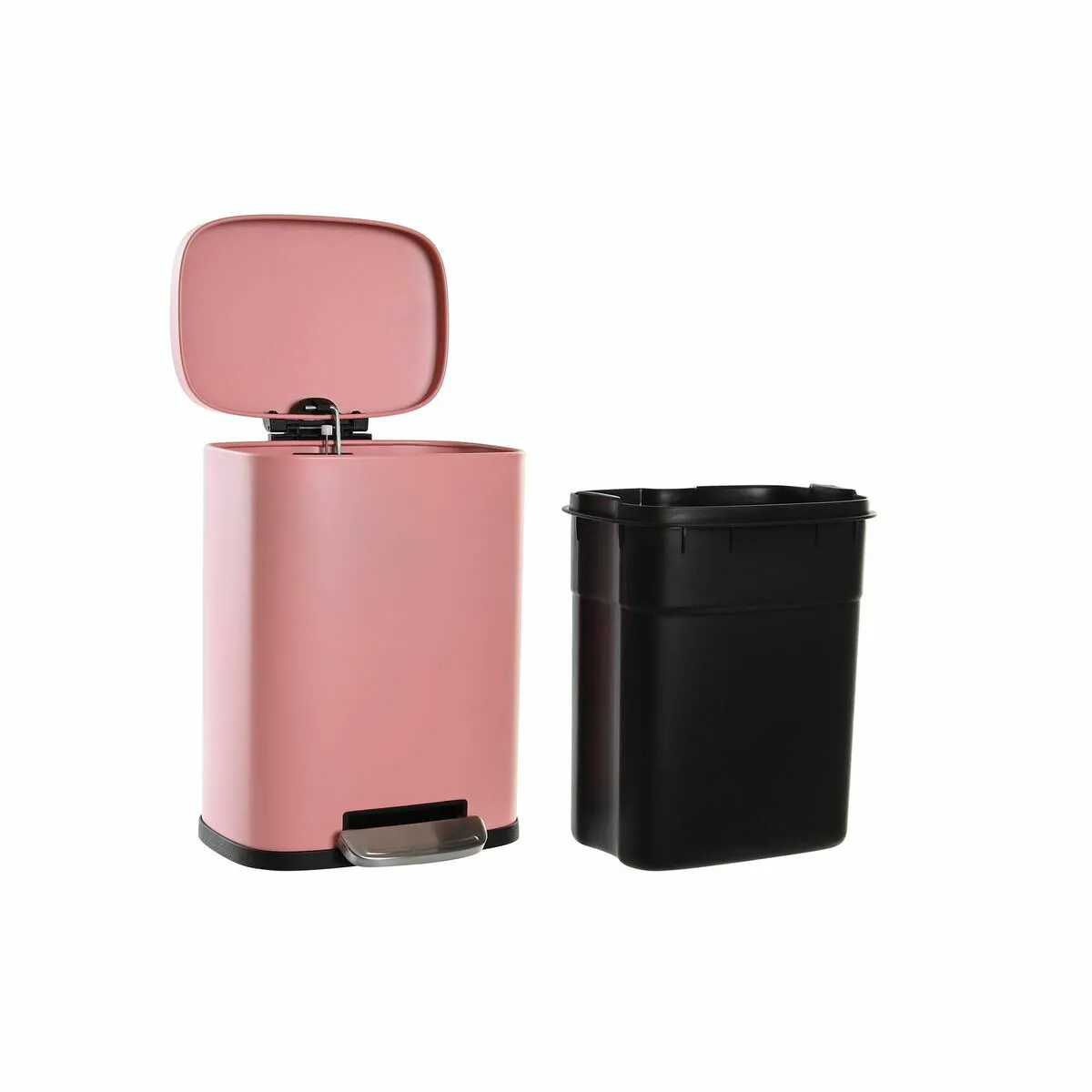 DKD Home Decor Poubelle à Pédale - 5 L Pêche