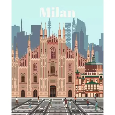 Ravensburger Malen nach Zahlen - Colorful Milan