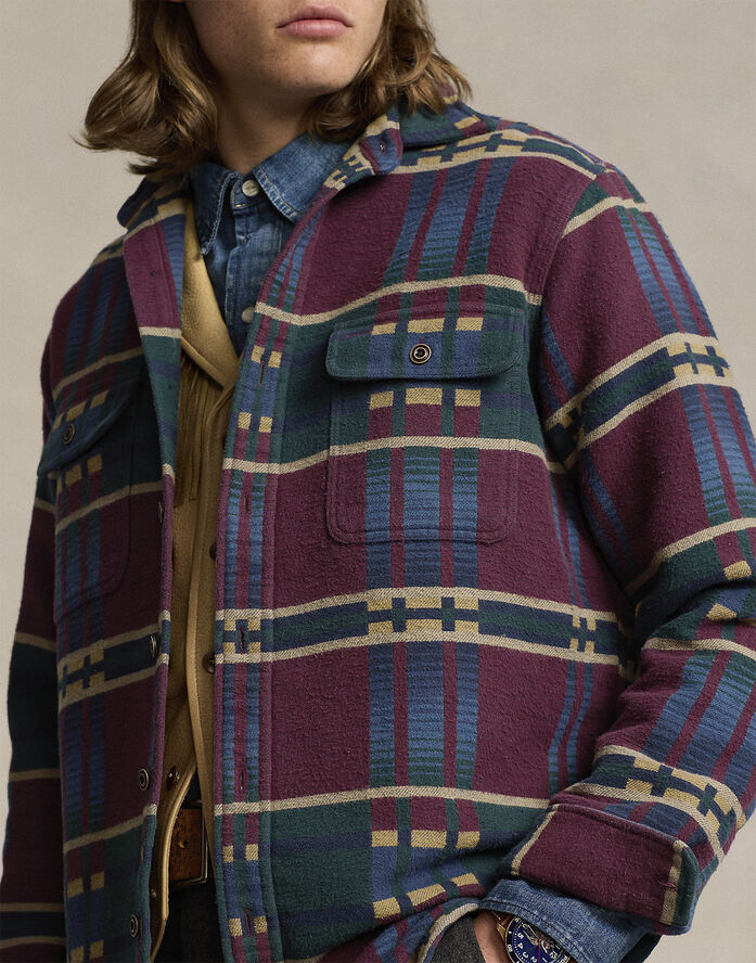 Polo Ralph Lauren FLANNEL JACQUARD-LSL-SPS 6507b wine jacquard multi