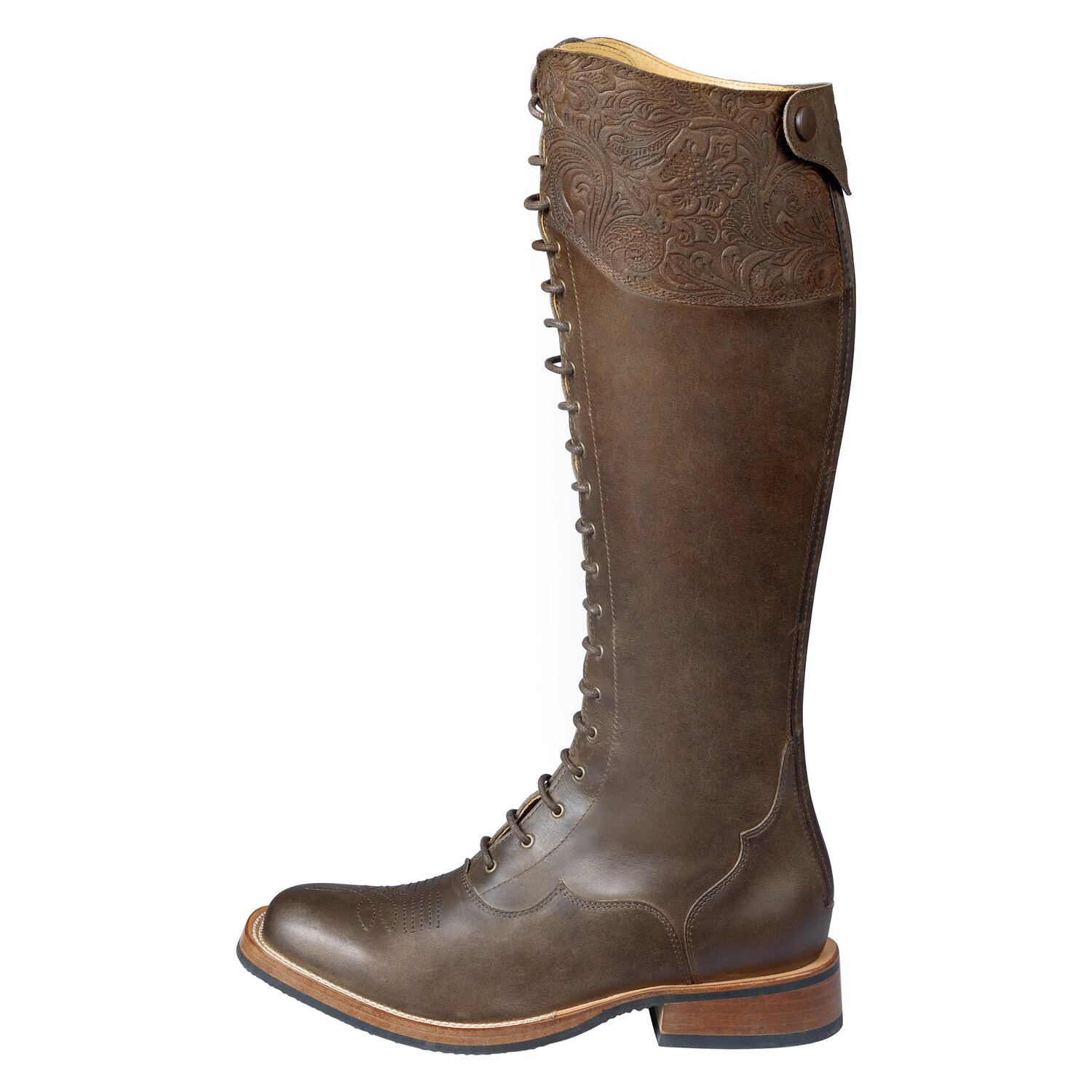 Passion 4Q Westernstiefel mit Schnürung  - dark brown