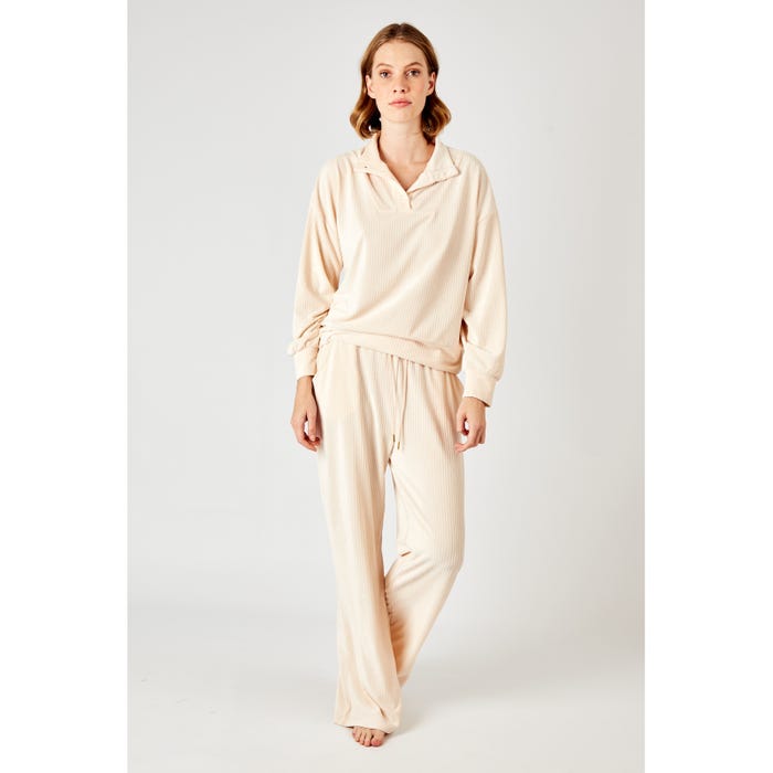 inSua-Loungewear rib sweater velours - InSua