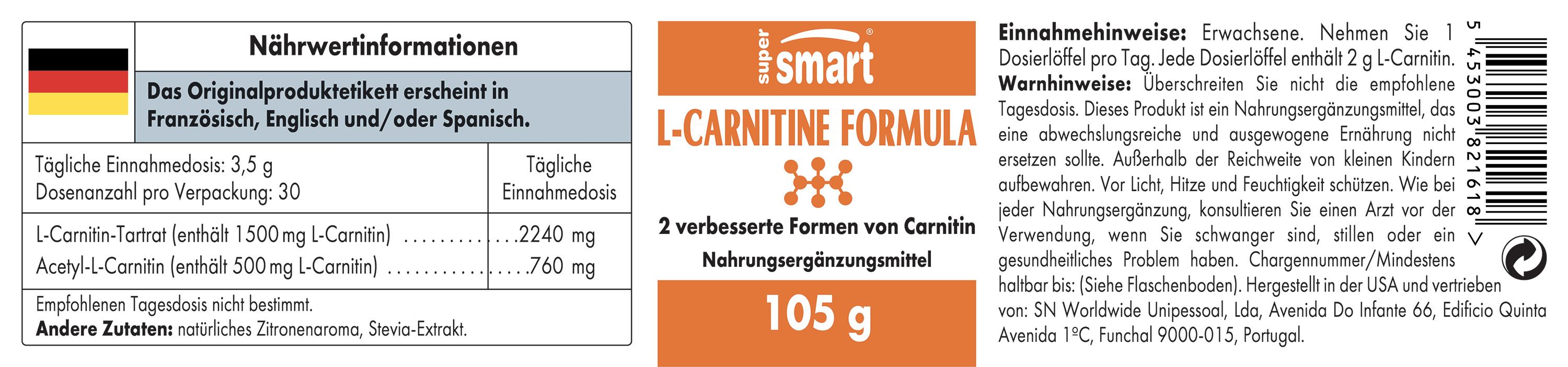L-Carnitin-Formel - SuperSmart