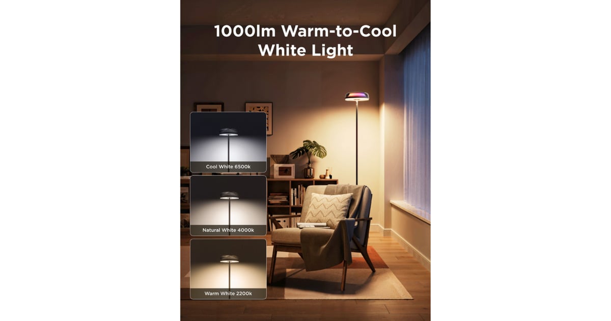 GoveeUplighter Floor Lamp  (Zwart, 2,4GHz wifi, Bluetooth)