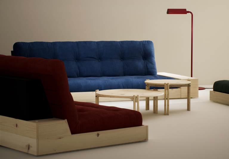 Karup Design Base slaapbank cobalt blue