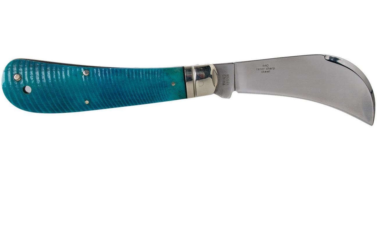 Rough Ryder Black & Blue Hawkbill RR2121 zakmes
