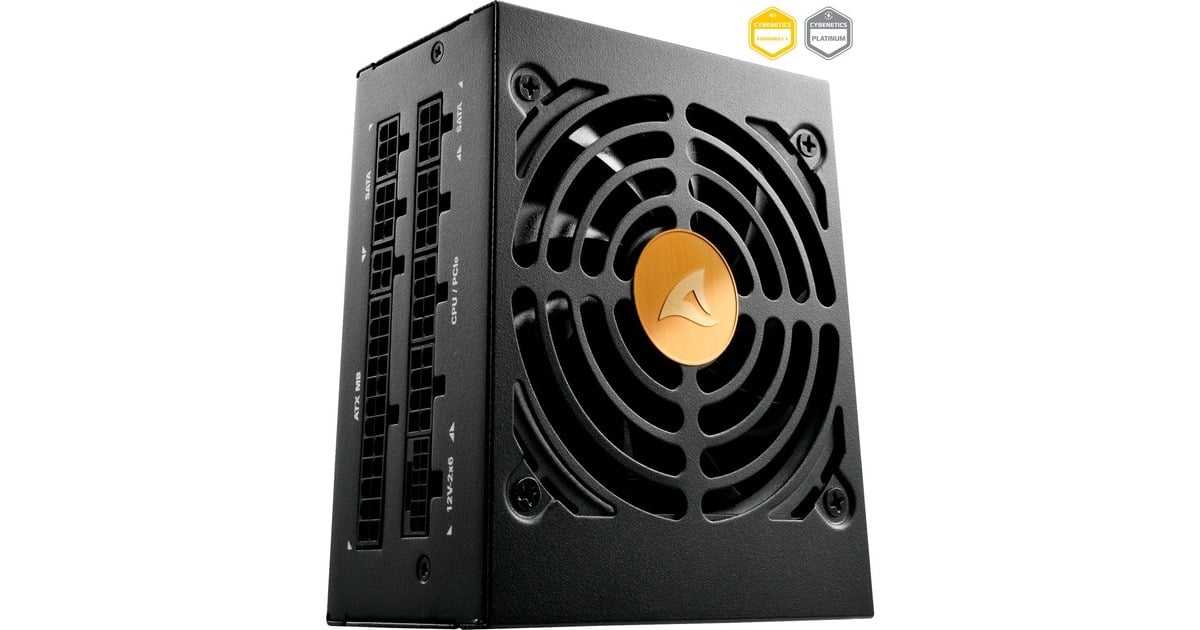 SharkoonRebel P20 SFX modulaire 850 watt voeding   (Zwart, 1x 12V-2x6, 2x PCIe)