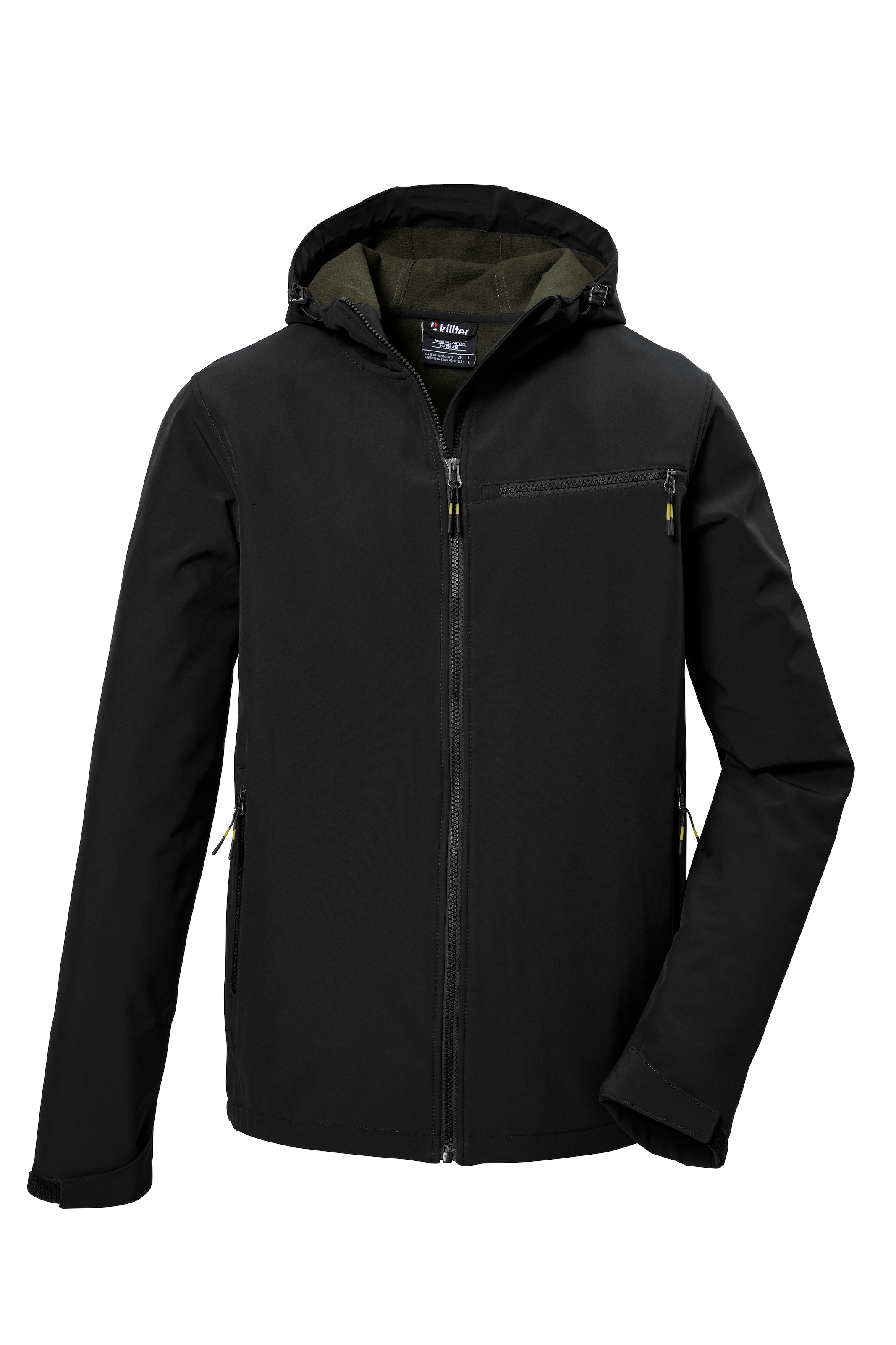 Killtec Softshelljacke mit Kapuze wärmend & wind- & wasserabweisend, Übergangsjacke