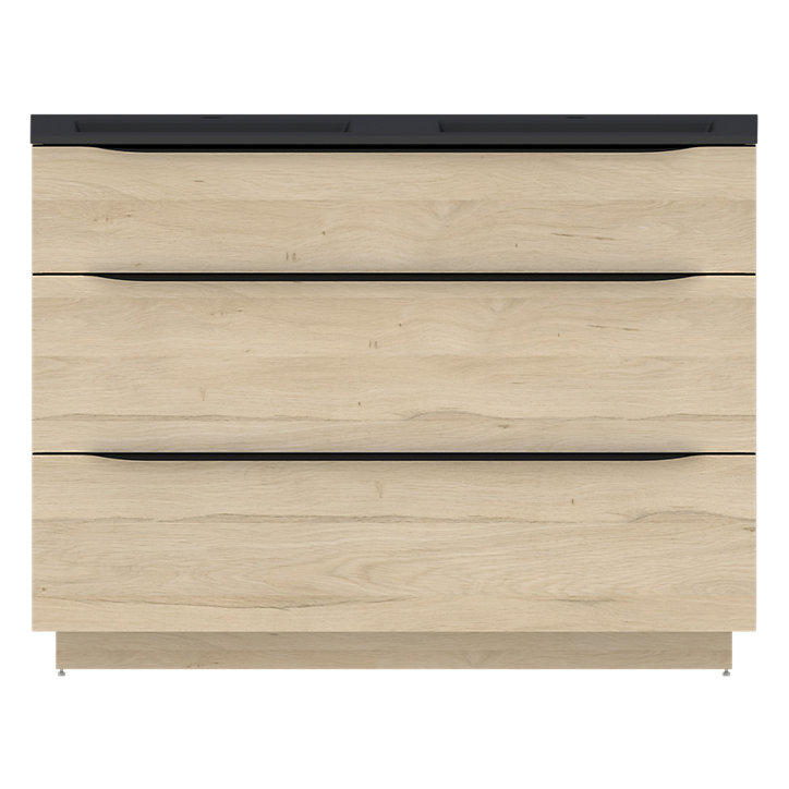 Meuble sous vasque à poser aspect bois Pamili 120 cm