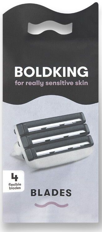 Boldking - Scheermesjes Extra Sensitive - Scheerset - Voor Gevoelige Huid - 4 Razor Blades