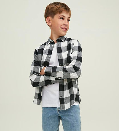 Jack & Jones Skjorte - Noos - JjeGingham - Whisper White/Checks