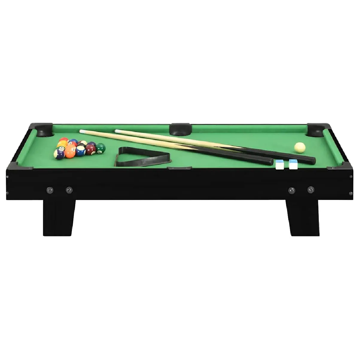 vidaXL Mini Billard Noir Vert