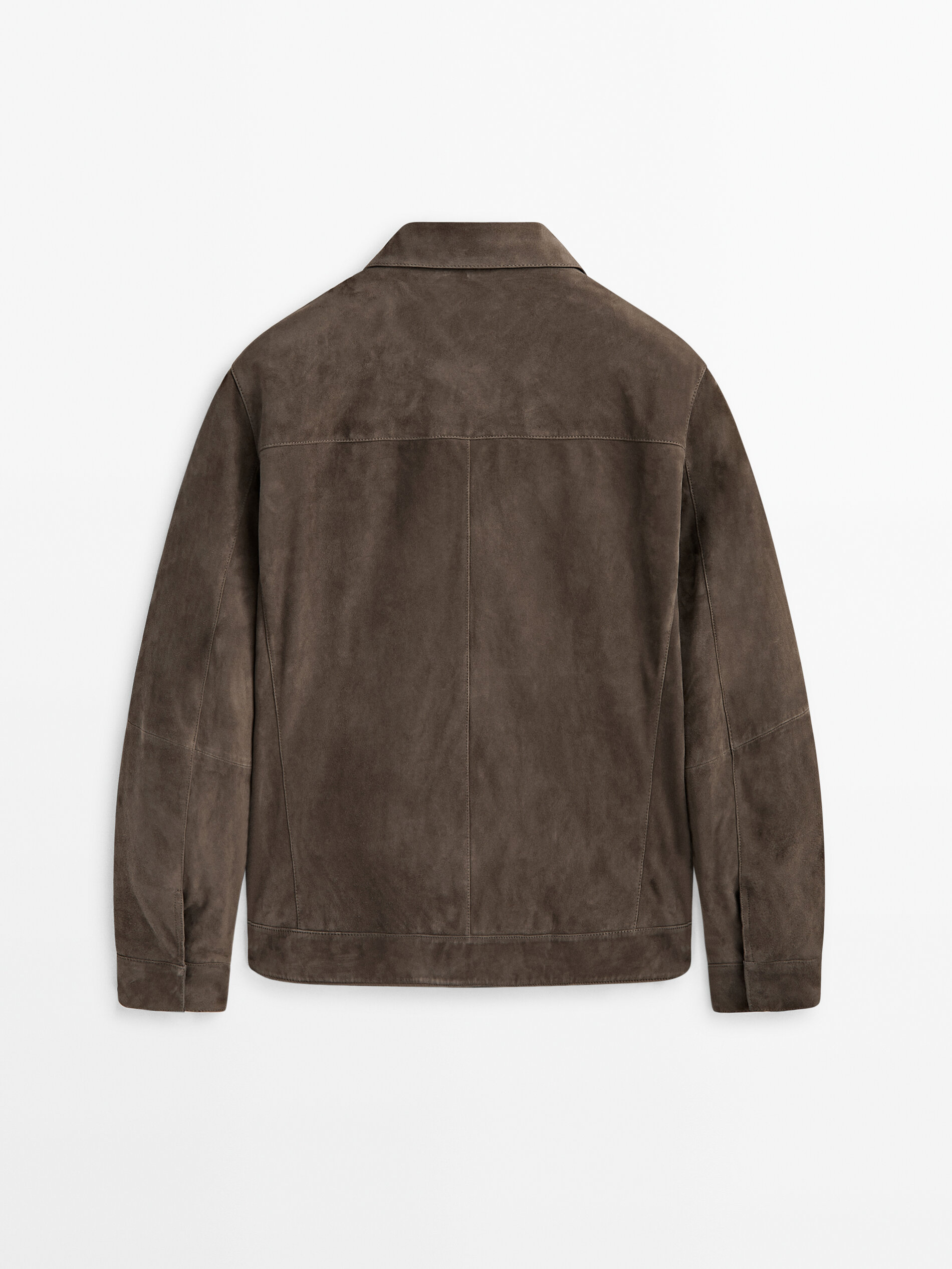 Jaqueta trucker de couro - ANTRACITE