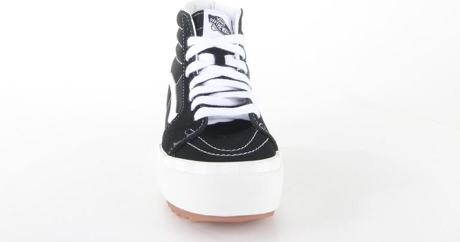 Vans Ua Sk8 Hi Stacked Suede Canvas Black Blanc Sneaker