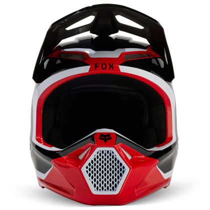 Casque cross Fox V1 - NITRO 2024 - Rouge / Blanc