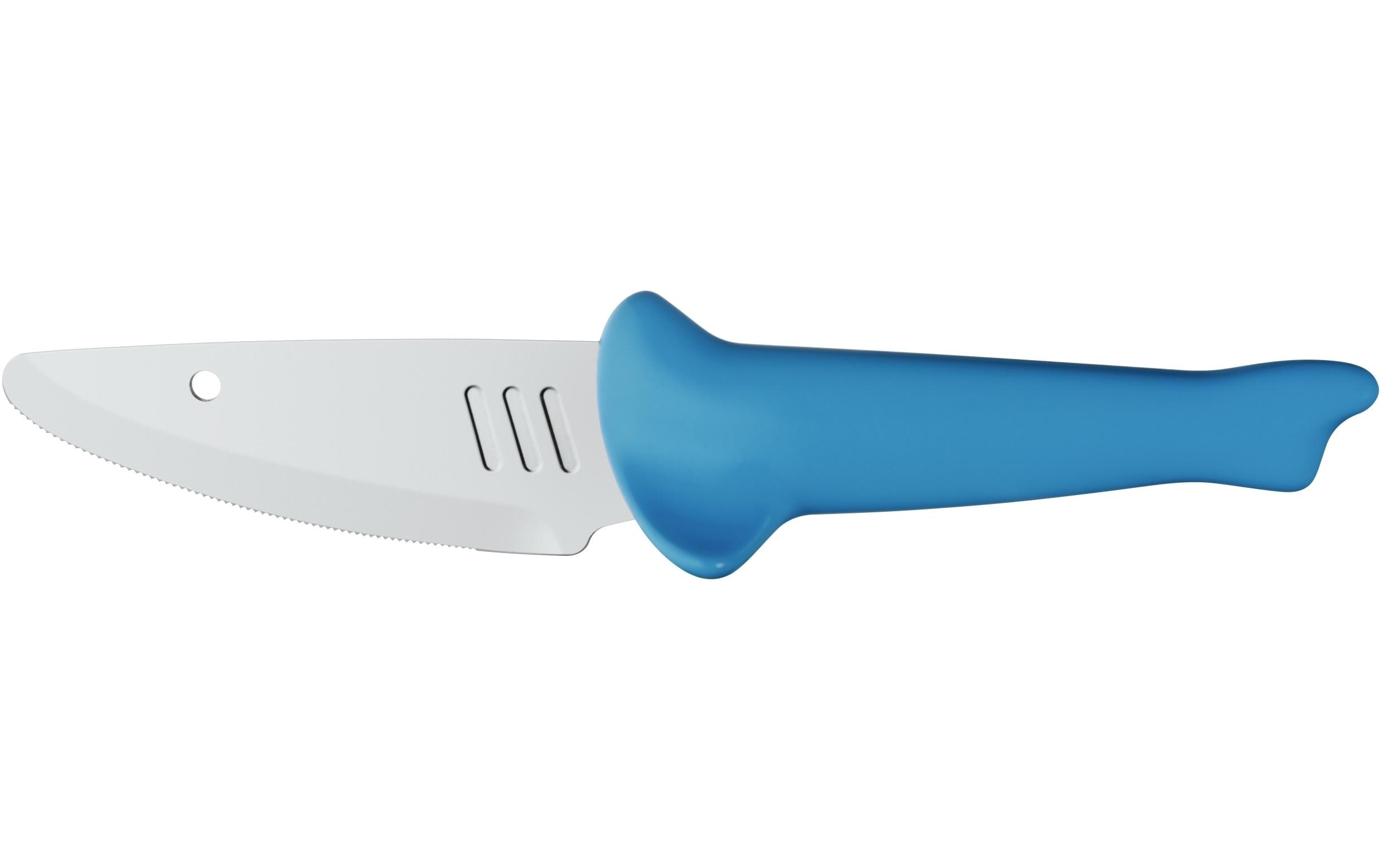 Kinder Küchenmesser Willy Mia Fred Blau/RotKinder Messer Set