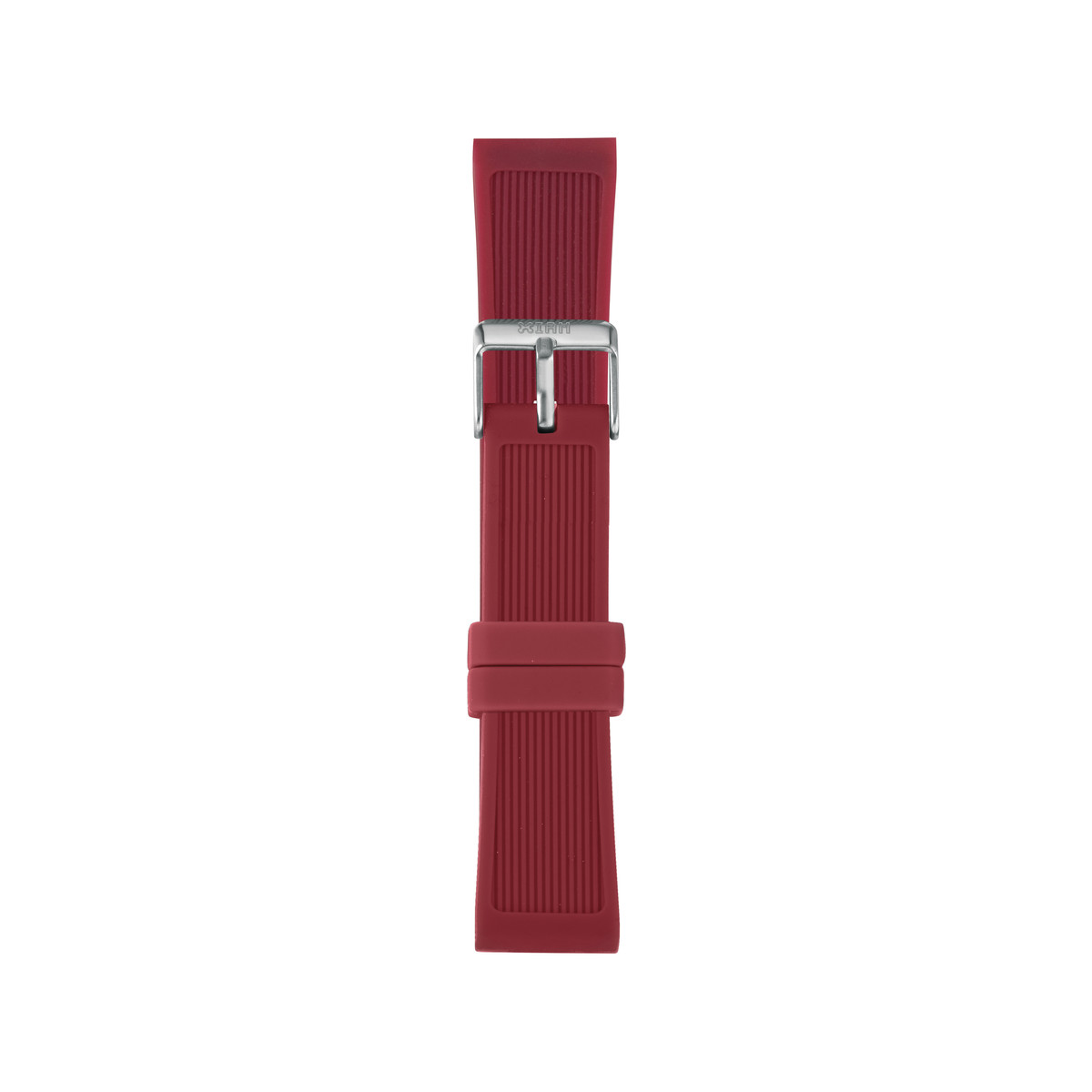 Bracelet de montre IAM large silicone rouge