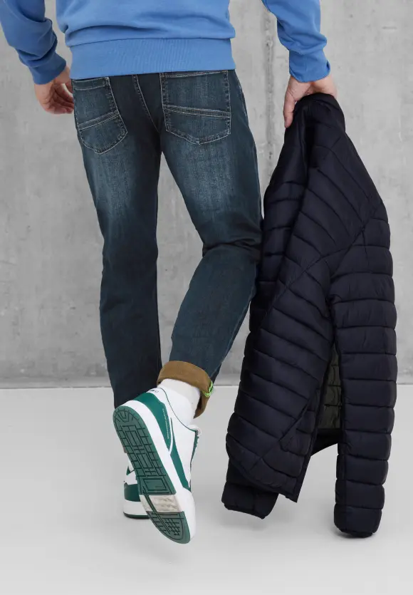 Regular Fit Jeans - deep blue vintage wash