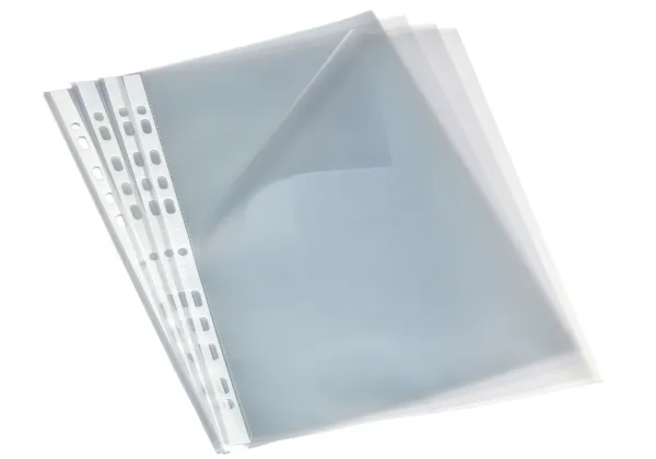 Plastlommer Bantex A4 åben i top/venstre side 0,09 mm transparent - (100 stk.)