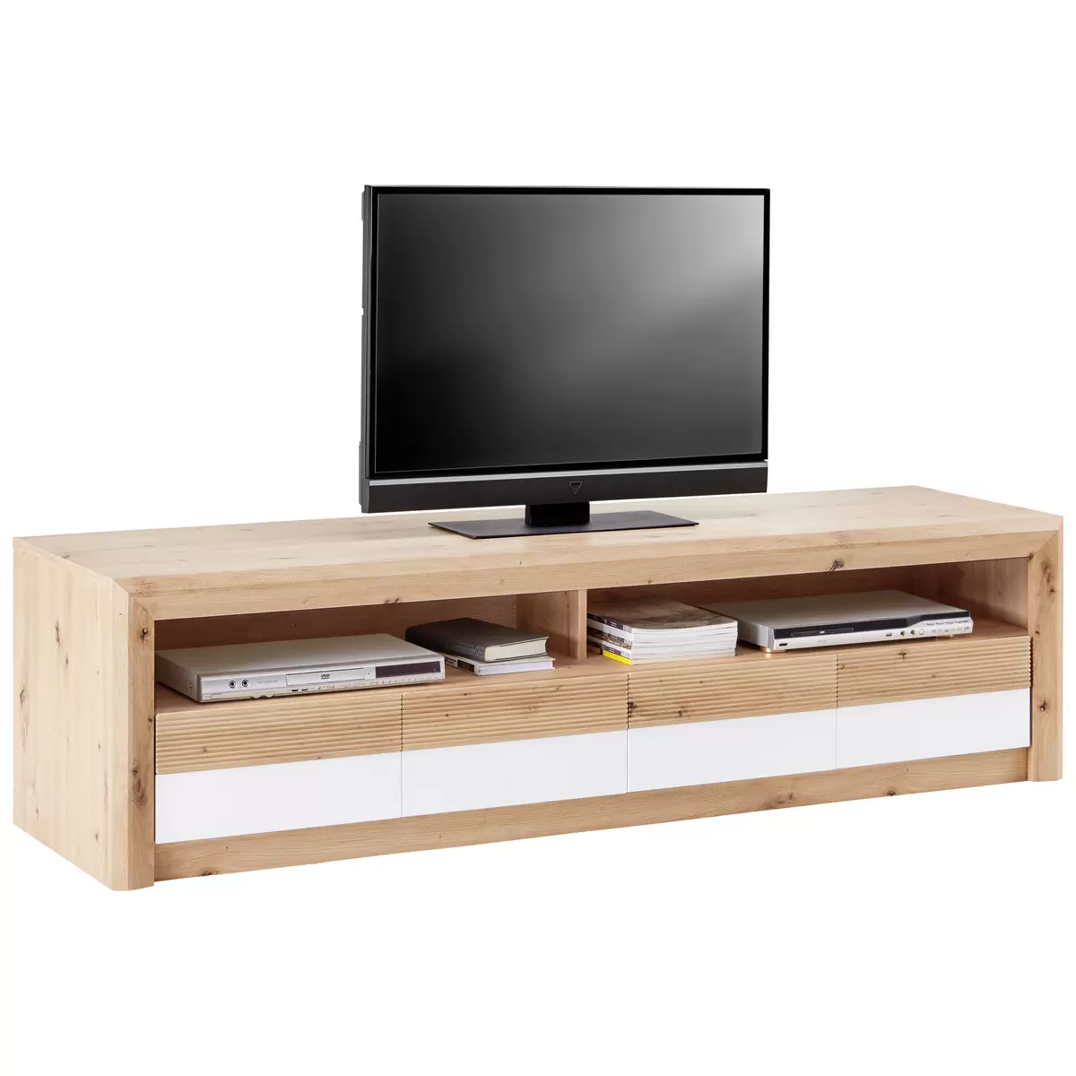 TV Möbel Kashmir weiss,Artisan Eiche