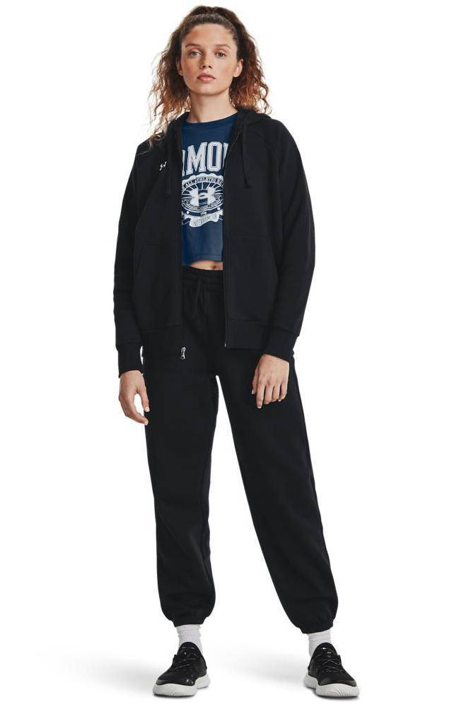 Under Armour fleece sportvest Rival zwart